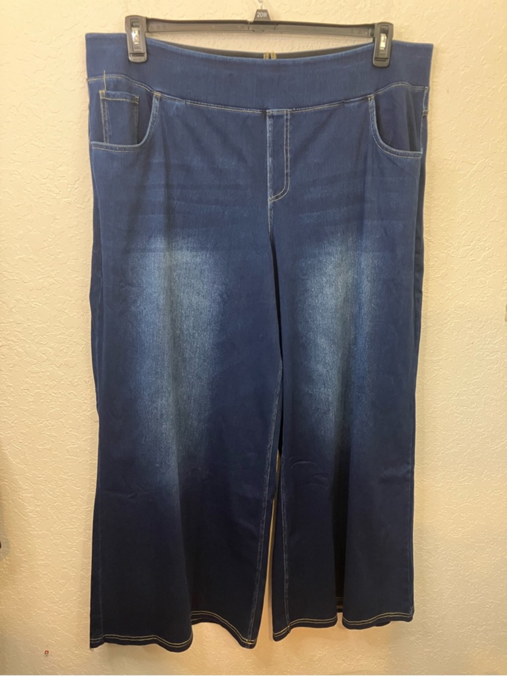 Halara Flex™ High Waisted Pockets Baggy Wide Leg Washed Casual Plus Size Jeans - Picture 2 of 3